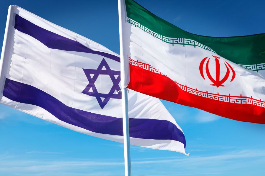 drapeaux israel-iran